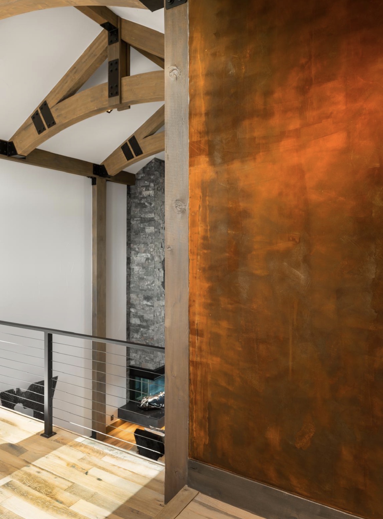 Copper Venetian Plaster Wall